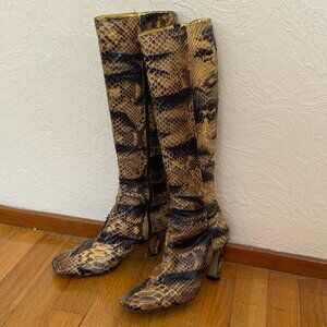 Christian Lacroix Snakeskin Boots Size 37